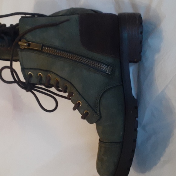 UGG Kilmer II Slate Suede Shearling Chunky Moto Combat Boots Woman's Siz… - Picture 3 of 12